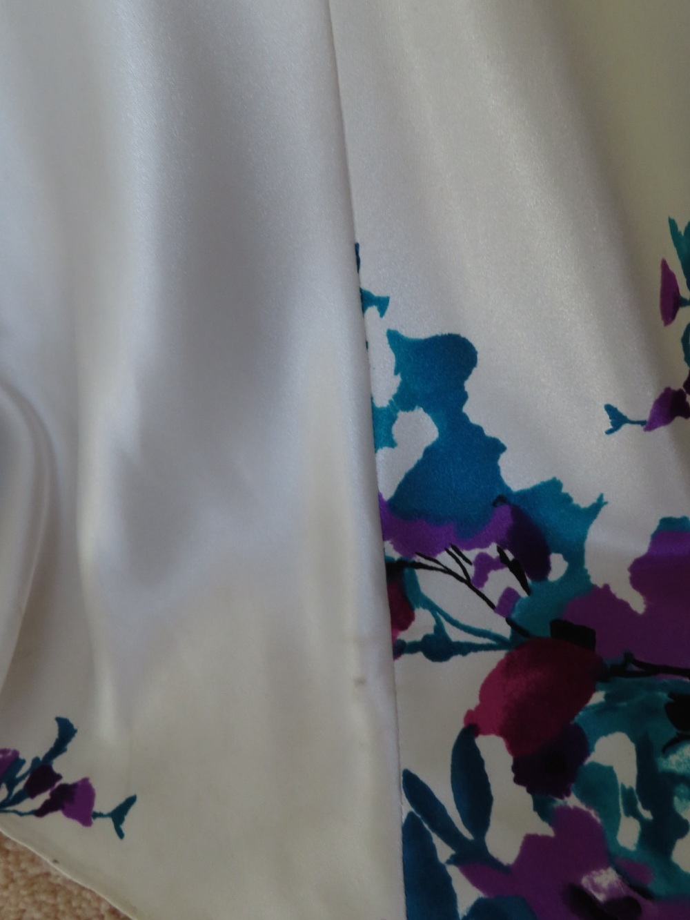 Cache One-Shoulder Floral Evening Gown - Picture 6 of 8